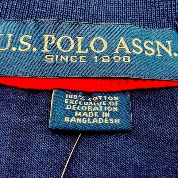 NWT U.S. Polo Assn Men’s Color Block Shirt Size M - Picture 4 of 8